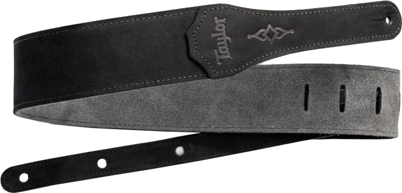 Taylor Gemstone Strap Sanded Suede Black 2.5 Inches - Sangle Courroie - Main picture