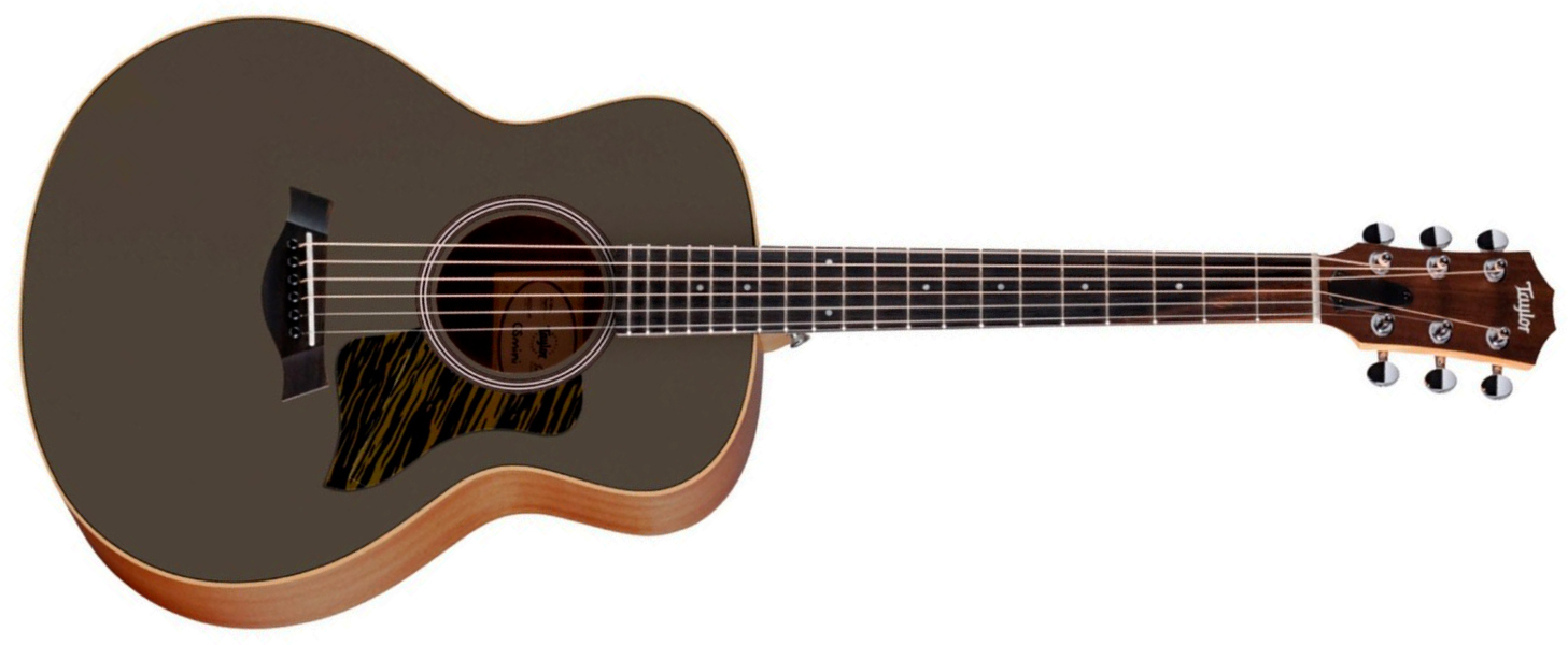 Taylor Gs Mini-e Special Edition Parlor Shsc Epicea Sapele Eb Es-b - Olive - Guitare Folk - Main picture