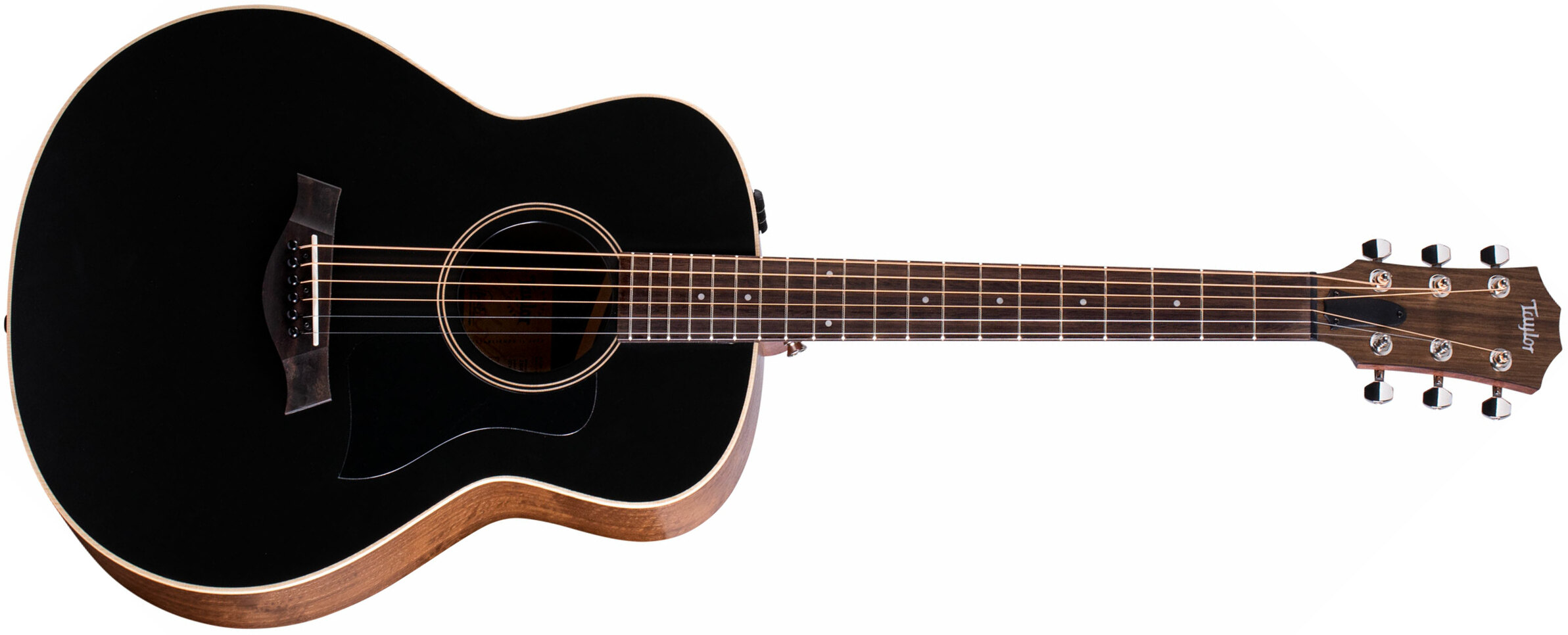 Taylor Gte Blacktop Grand Theater Epicea Noyer Euc - Black Matte - Guitare Electro Acoustique - Main picture