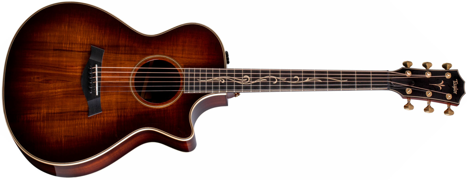 Taylor K22ce Grand Concert Cw Tout Koa Eb Es2 - Shaded Edgeburst - Guitare Electro Acoustique - Main picture