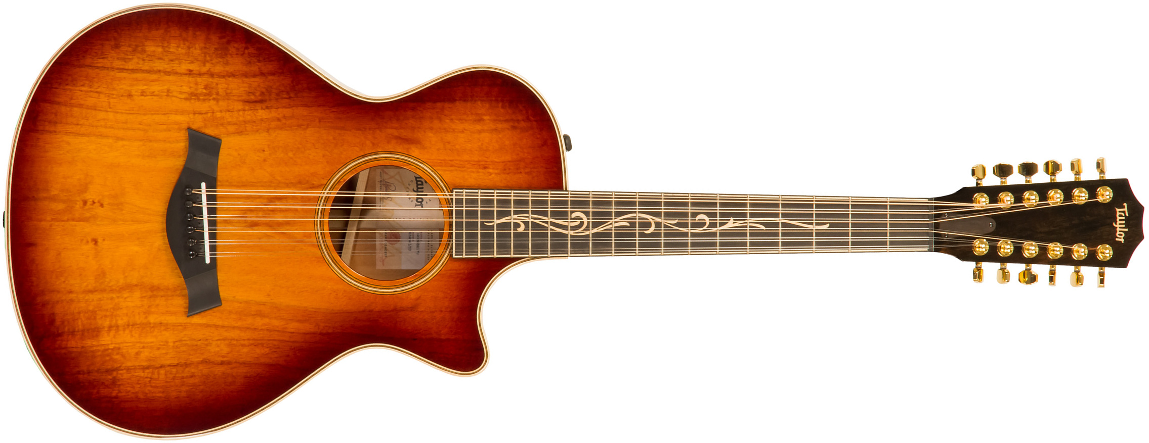 Taylor K62ce Ltd 12-string 12-fret Grand Symphony Cw 12c Tout Koa Eb Es2 - Shaded Edge Burst - Guitare Electro Acoustique - Main picture