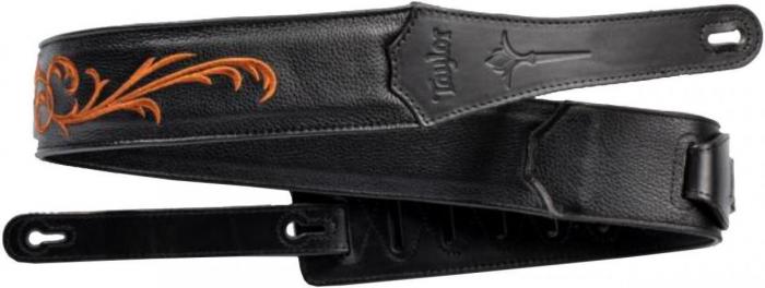 Sangle courroie Taylor Nouveau 2.5inc. Embroidered Leather Guitar Strap #4119-25
