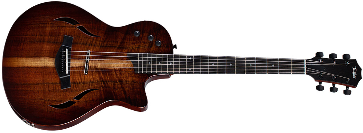 Taylor T5z Classic Cw Koa Sapele Eb - Shaded Edgeburst - Guitare Électrique 1/2 Caisse - Main picture