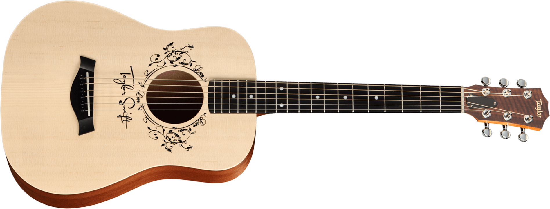 Taylor Taylor Swift Baby Tsbt Signature Dreadnought 3/4 Shsc Epicea Sapele Eb - Natural Matte - Guitare Folk - Main picture