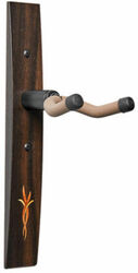 Bouquet Guitar Hanger - Ebony, Wood Inlay