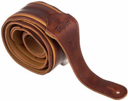 Sangle courroie Taylor Spring Vine Leather Guitar Strap #4123-25 - Medium Brown