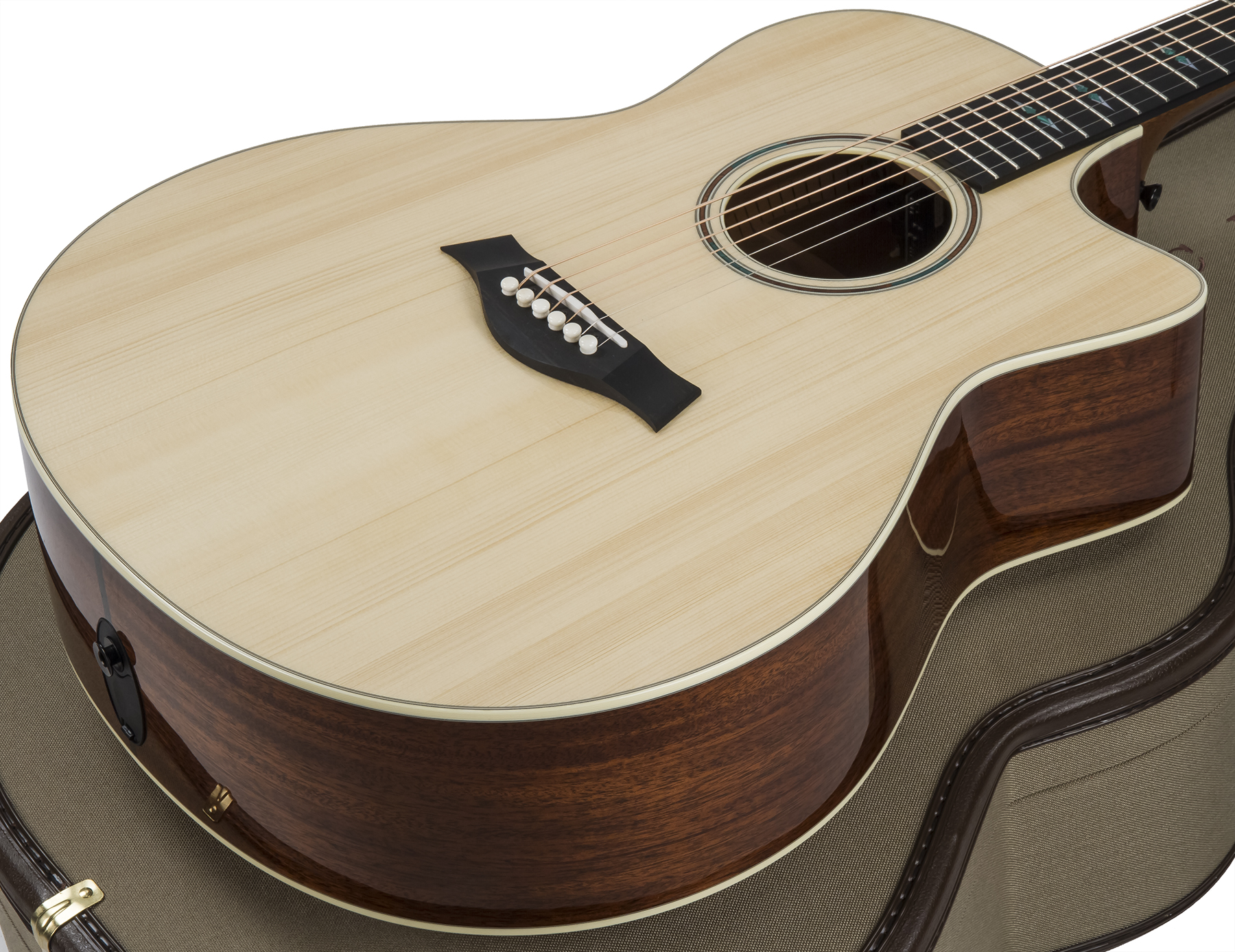 Taylor Custom Go-ce V-class 2020 Grand Orchestra Cw Epicea Acajou Eb Es2 #1111219112 - Natural - Guitare Electro Acoustique - Variation 1