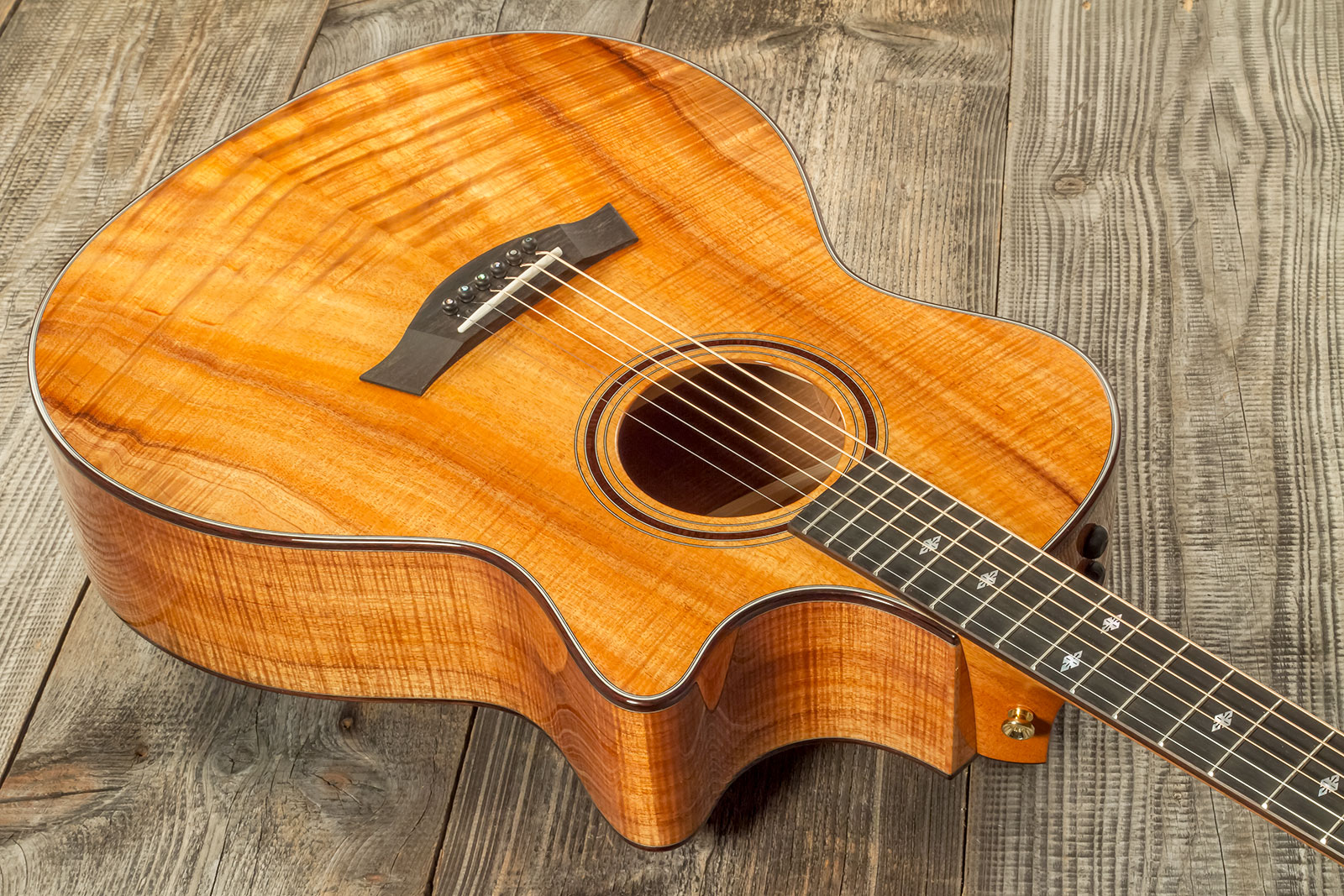 Taylor Custom Shop Ga-e Grand Auditorium Cw Tout Koa Eb Es2 #1211143039 - Natural - Guitare Acoustique - Variation 2