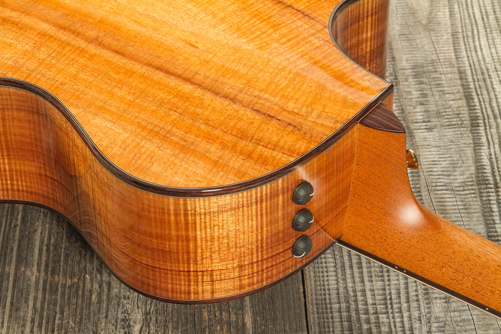 Taylor Custom Shop Ga-e Grand Auditorium Cw Tout Koa Eb Es2 #1211143039 - Natural - Guitare Acoustique - Variation 6