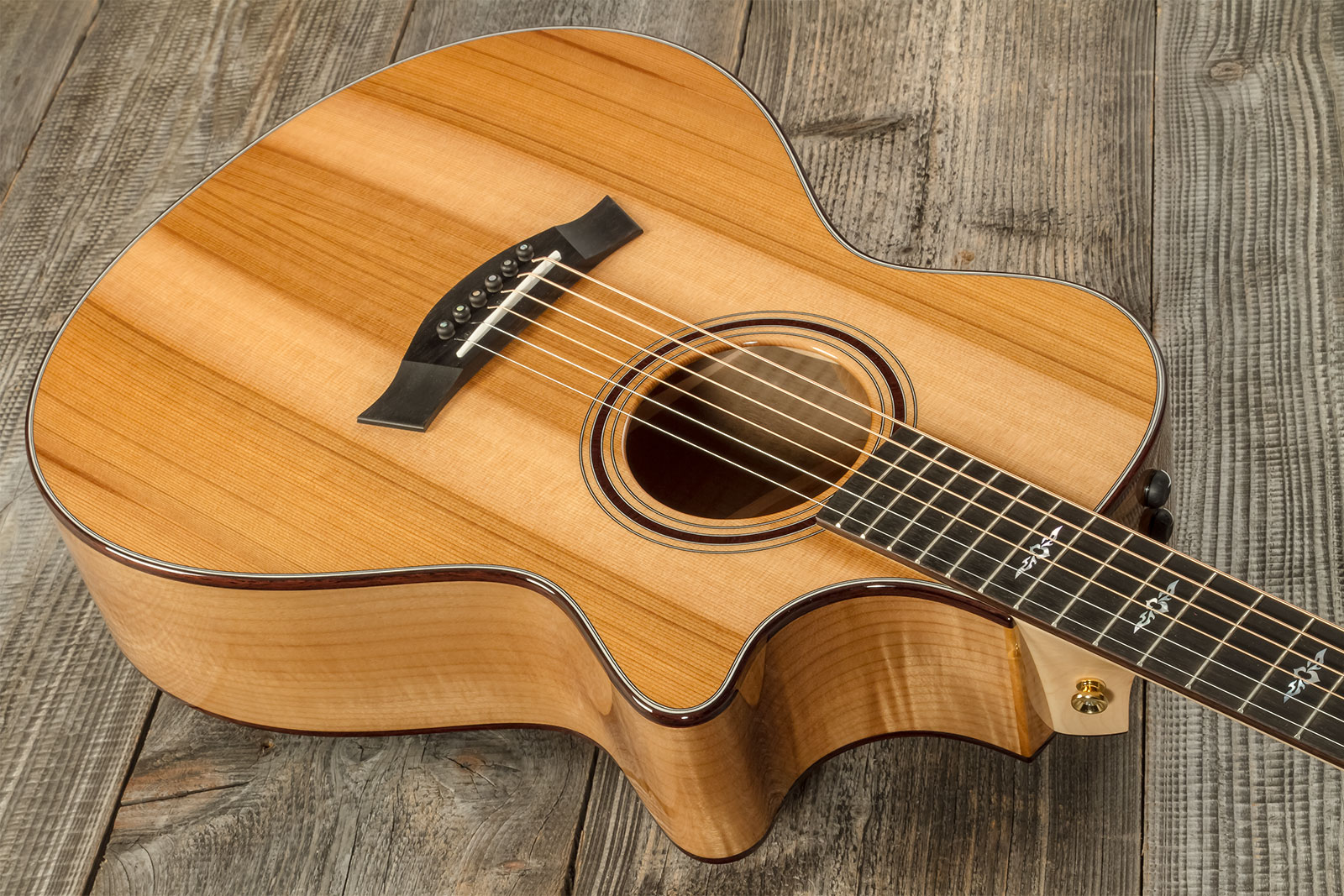 Taylor Custom Shop Gc-e Grand Concert Cw Cedre Myrte Eb Es2 #1211143037 - Natural - Guitare Folk - Variation 2