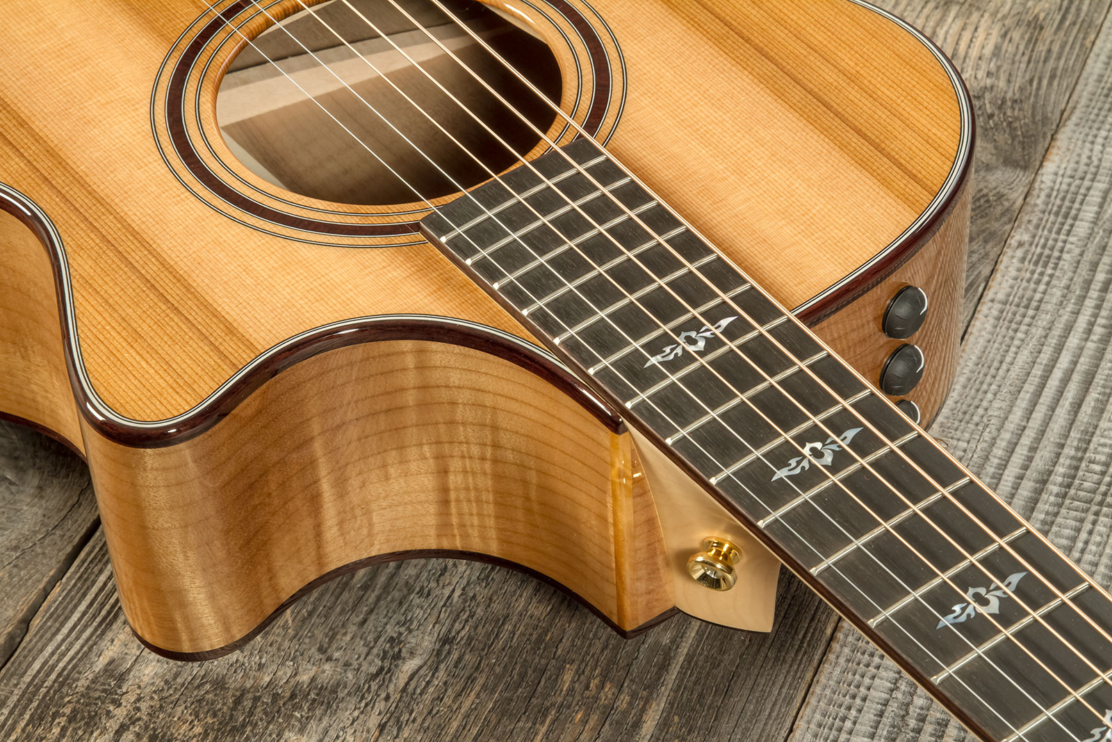 Taylor Custom Shop Gc-e Grand Concert Cw Cedre Myrte Eb Es2 #1211143037 - Natural - Guitare Folk - Variation 4