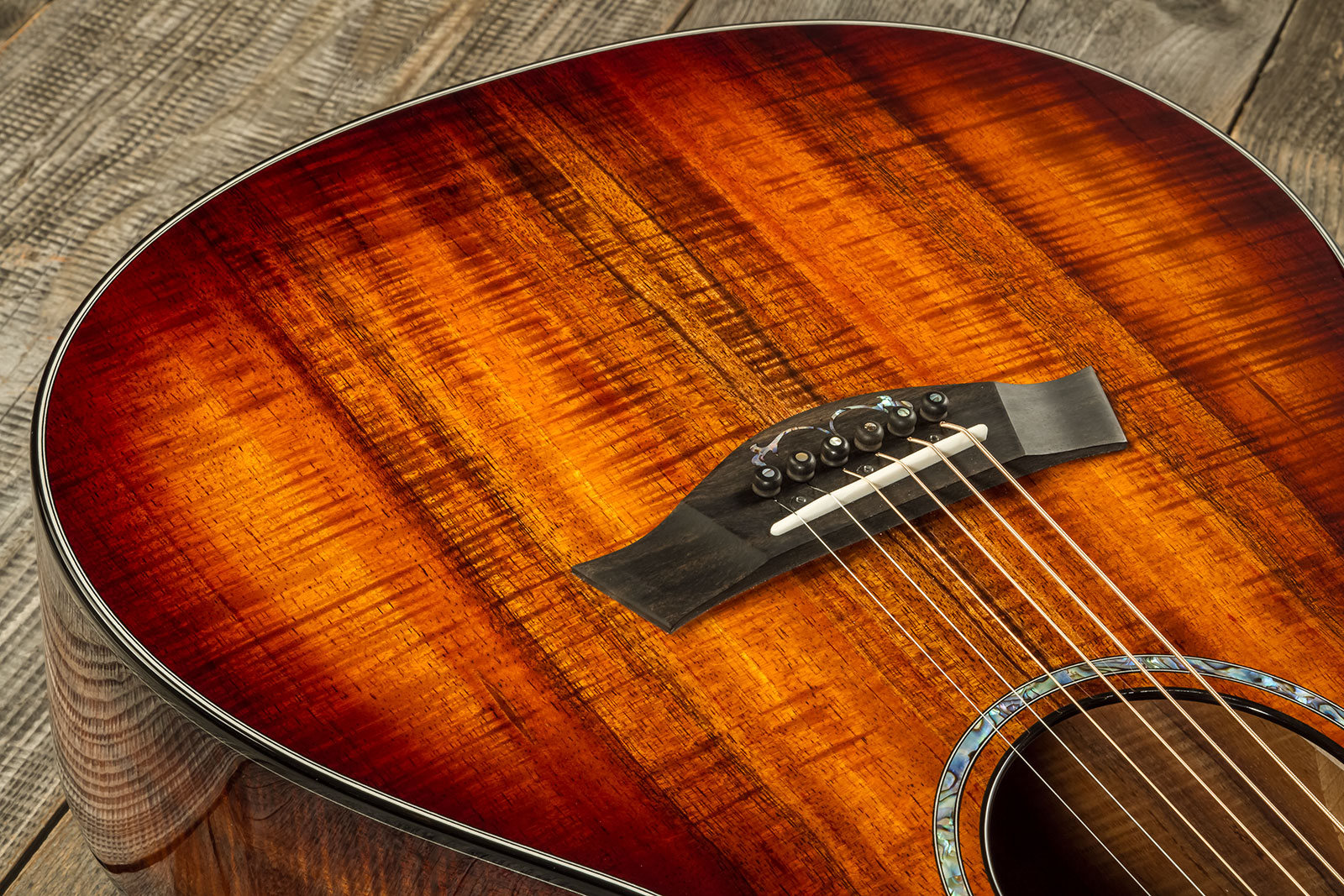 Taylor Custom Shop Gc-e Grand Concert Cw Tout Koa Eb Es2 #1211133097 - Sunburst - Guitare Folk - Variation 3