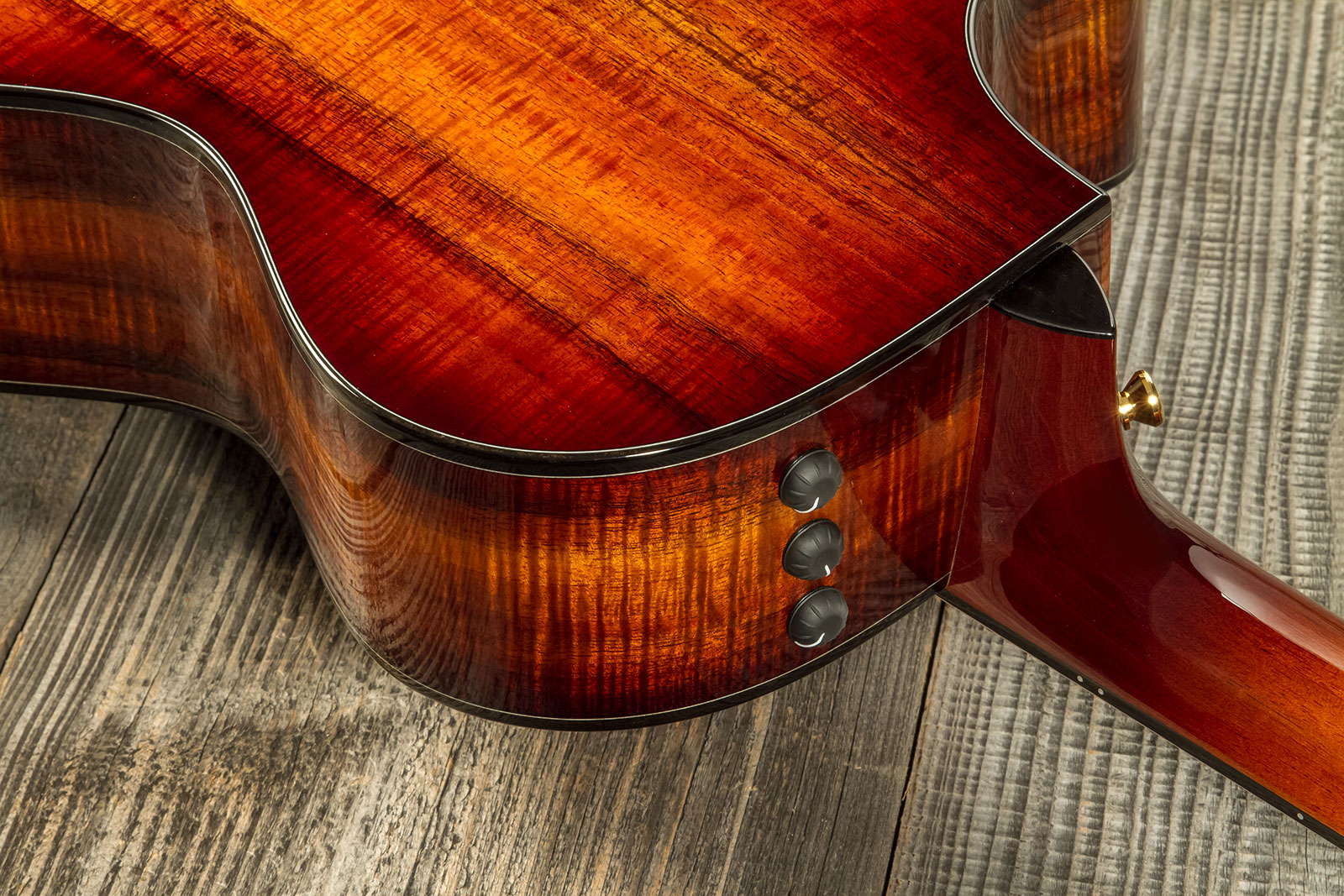 Taylor Custom Shop Gc-e Grand Concert Cw Tout Koa Eb Es2 #1211133097 - Sunburst - Guitare Folk - Variation 6