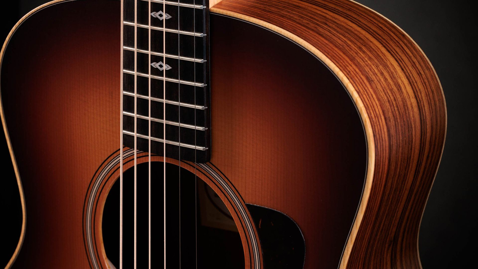 Taylor Gs Mini-e Rosewood Sunset Blvd Seb Parlor Shsc Epicea Sapele Eb Esb - Sunset Edgeburst Matte - Guitare Folk - Variation 2