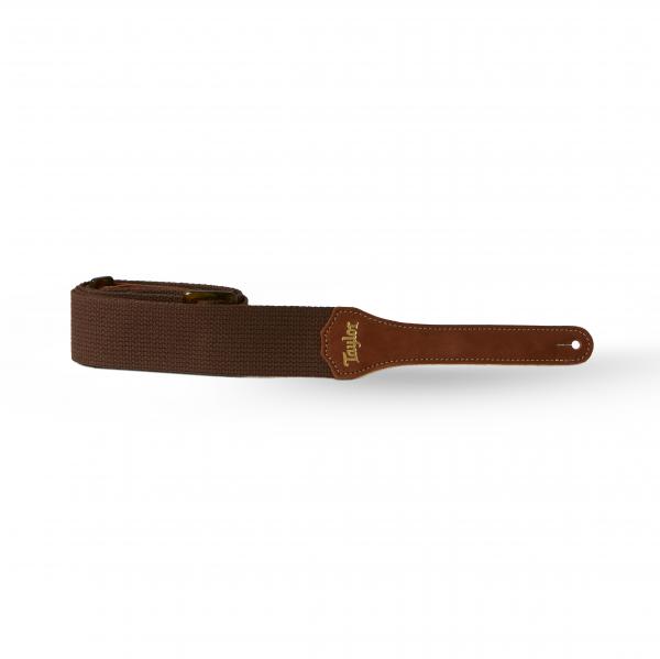 Taylor GS Mini Strap Chocolate Brown Cotton 2Inc Guitar strap