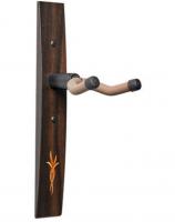 Bouquet Guitar Hanger - Ebony, Wood Inlay