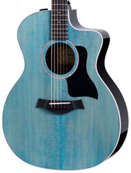 Guitare electro acoustique Taylor 214ce DLX LTD - Trans blue top