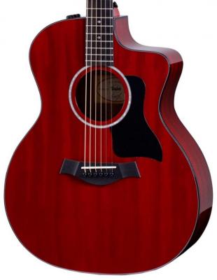 Guitare electro acoustique Taylor 224ce DLX LTD - Trans red
