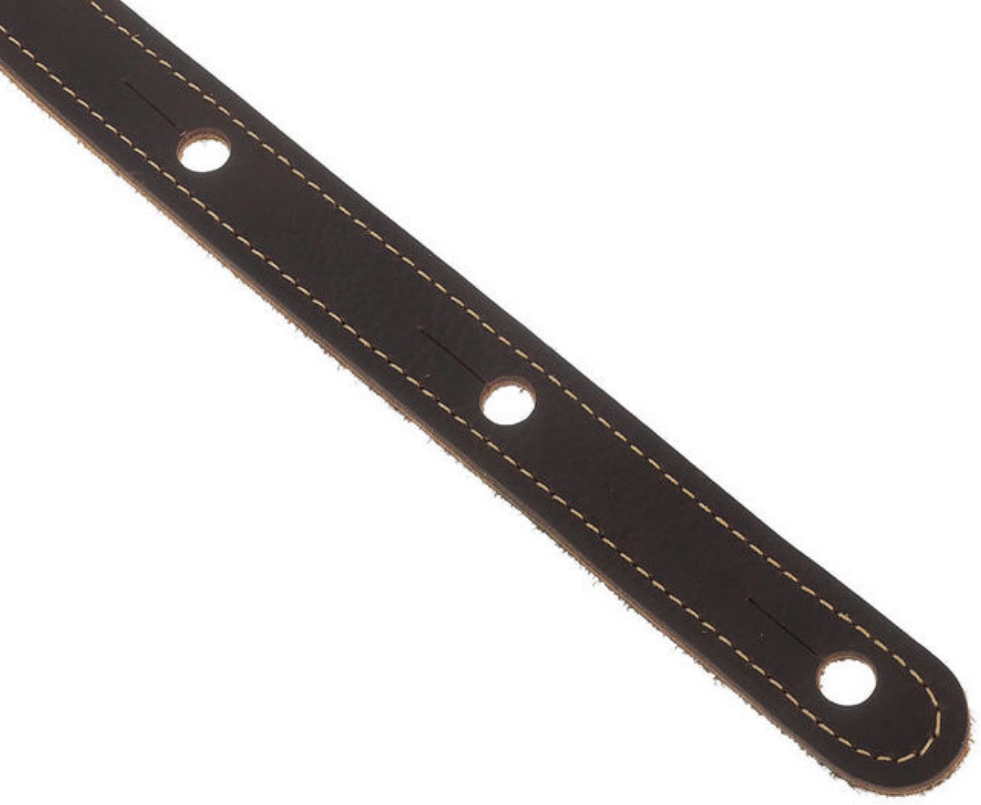 Taylor Strap Choc Brown Leather Suede Back 2.5 Inches - Sangle Courroie - Variation 2