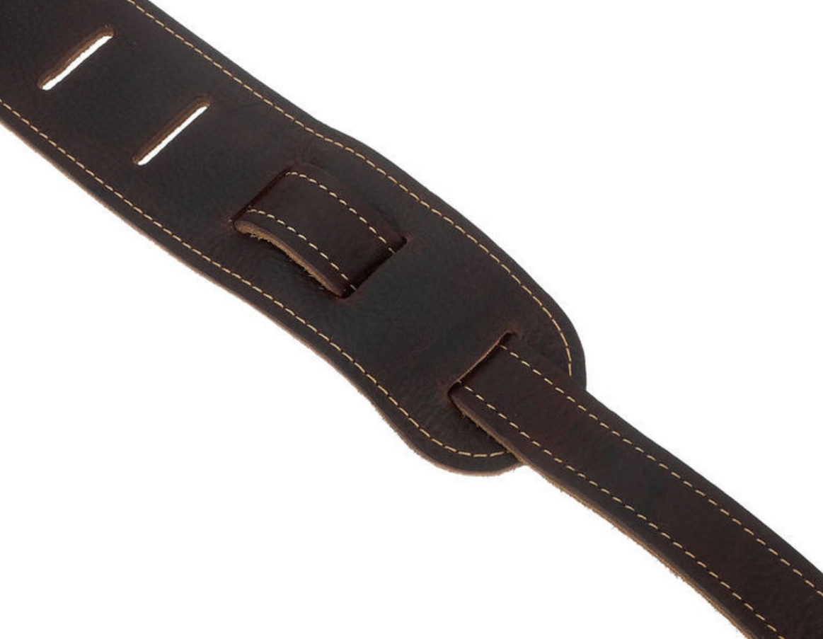 Taylor Strap Choc Brown Leather Suede Back 2.5 Inches - Sangle Courroie - Variation 3