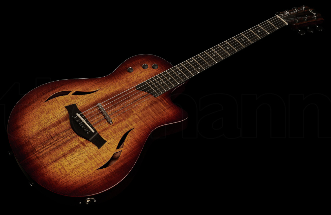 Taylor T5z Classic Cw Koa Sapele Eb - Shaded Edgeburst - Guitare Électrique 1/2 Caisse - Variation 2