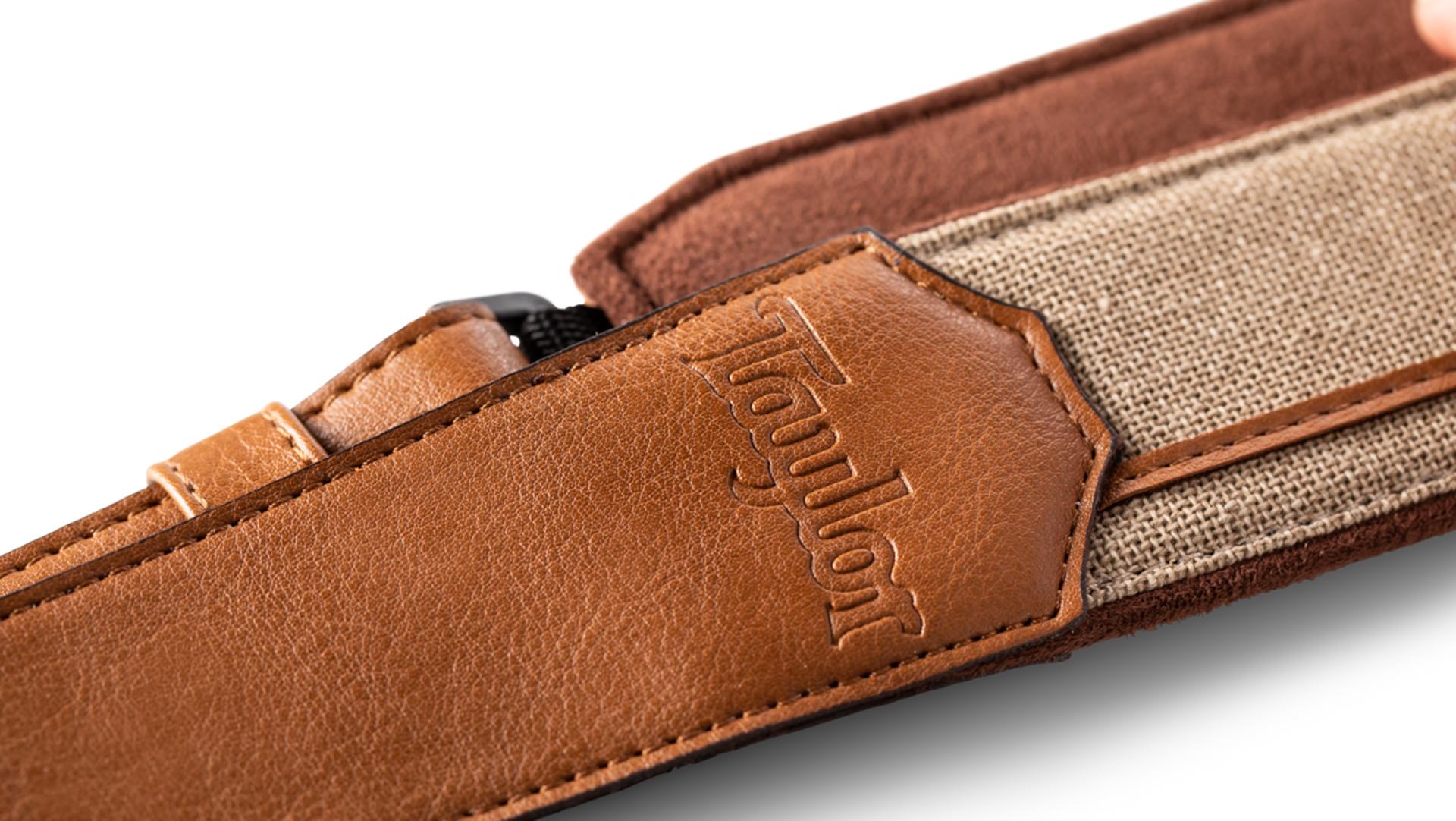 Taylor Vegan Leather Guitar Strap 2.5-inc Tan 4203-25 Cuir - Sangle Courroie - Variation 3