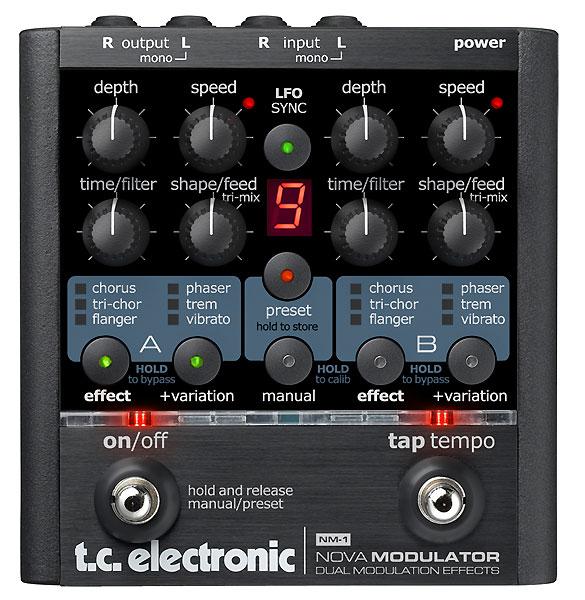 Pédale chorus / flanger / phaser / tremolo Tc electronic NM-1 Nova Modulator