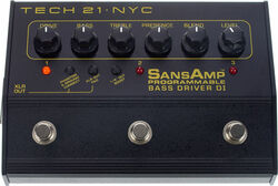 Pédale overdrive / distortion / fuzz basse Tech 21 SansAmp Programmable Bass Driver DI