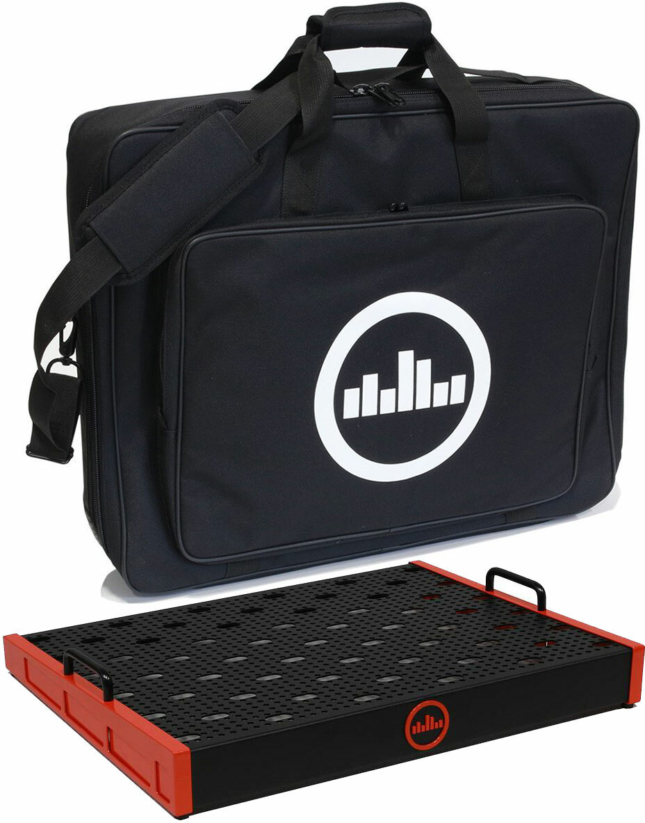 Temple Audio Design Templeboard Trio 21 + Soft Case Temple Red - Pedalboards - Main picture