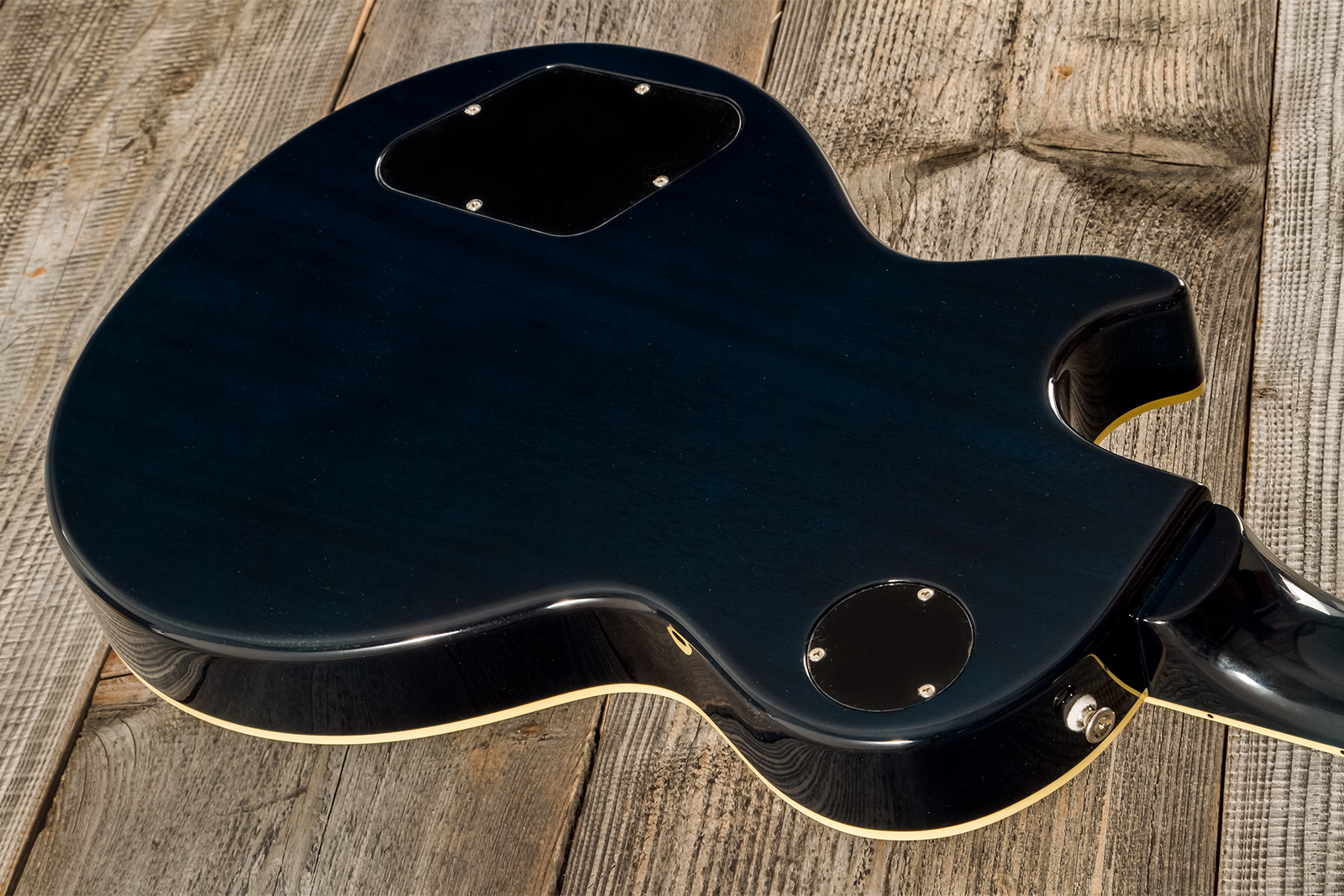 Tokai Love Rock Ls101q Jap 2h Ht Rw - Indigo Blue - Guitare Électrique Single Cut - Variation 6