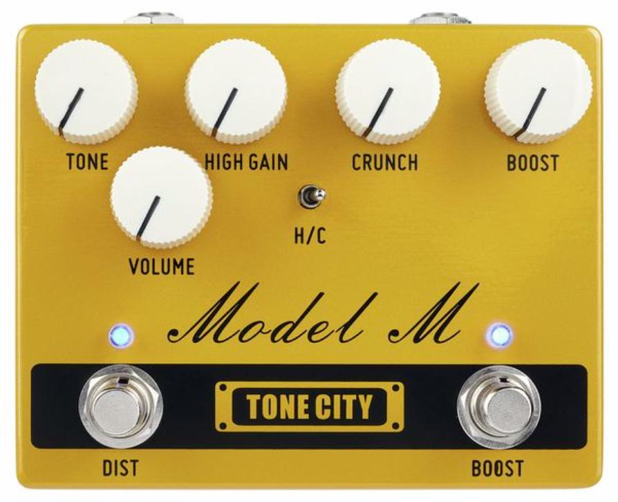 Pédale overdrive / distortion / fuzz Tone city audio Model M Distortion V2
