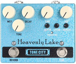 Pédale reverb / delay / echo Tone city audio Heavenly Lake Reverb Echo