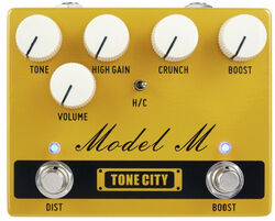 Pédale overdrive / distortion / fuzz Tone city audio Model M Distortion V2