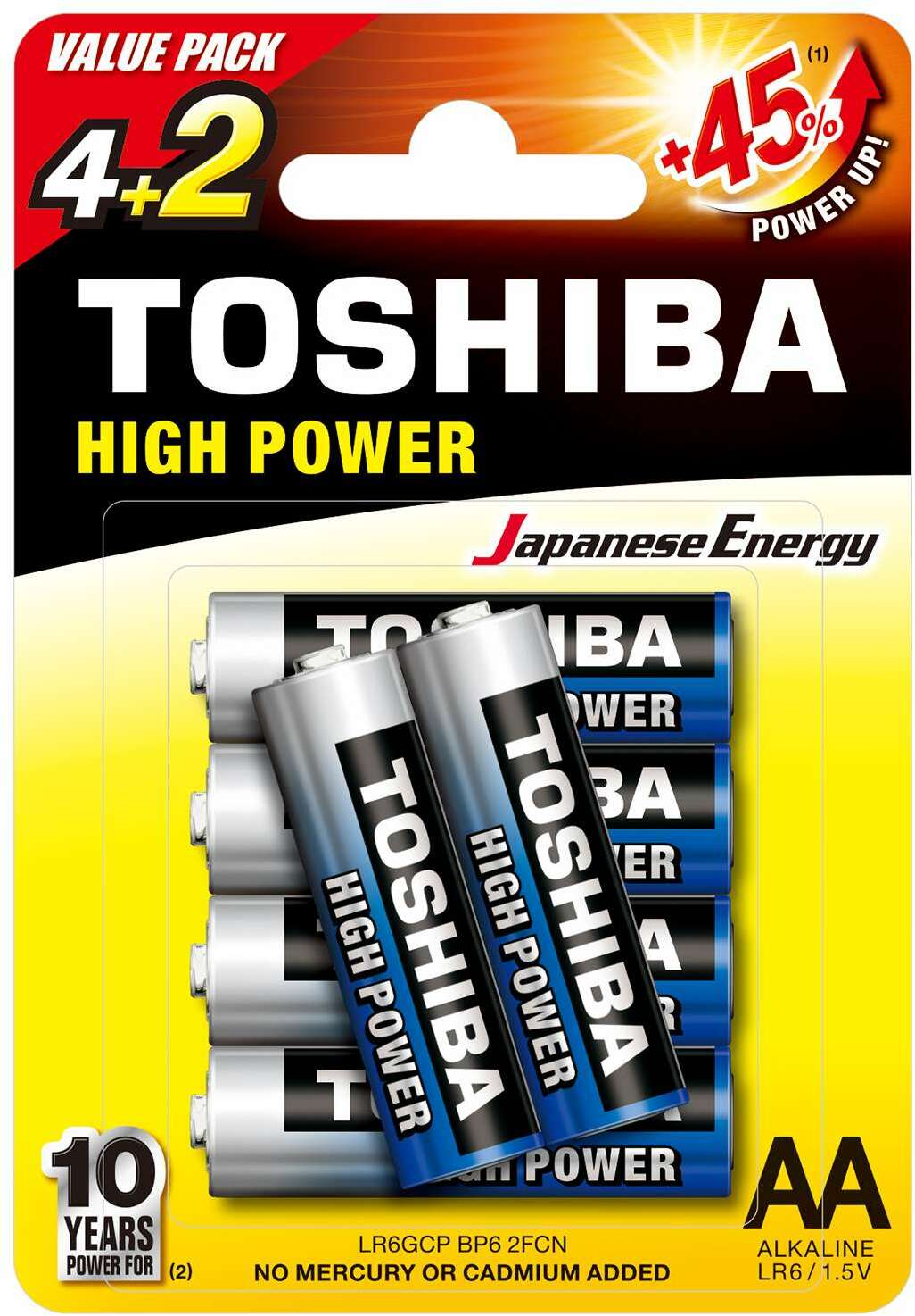 Toshiba Lr6 - Pack De 6 - Pile / Accu / Batterie - Main picture