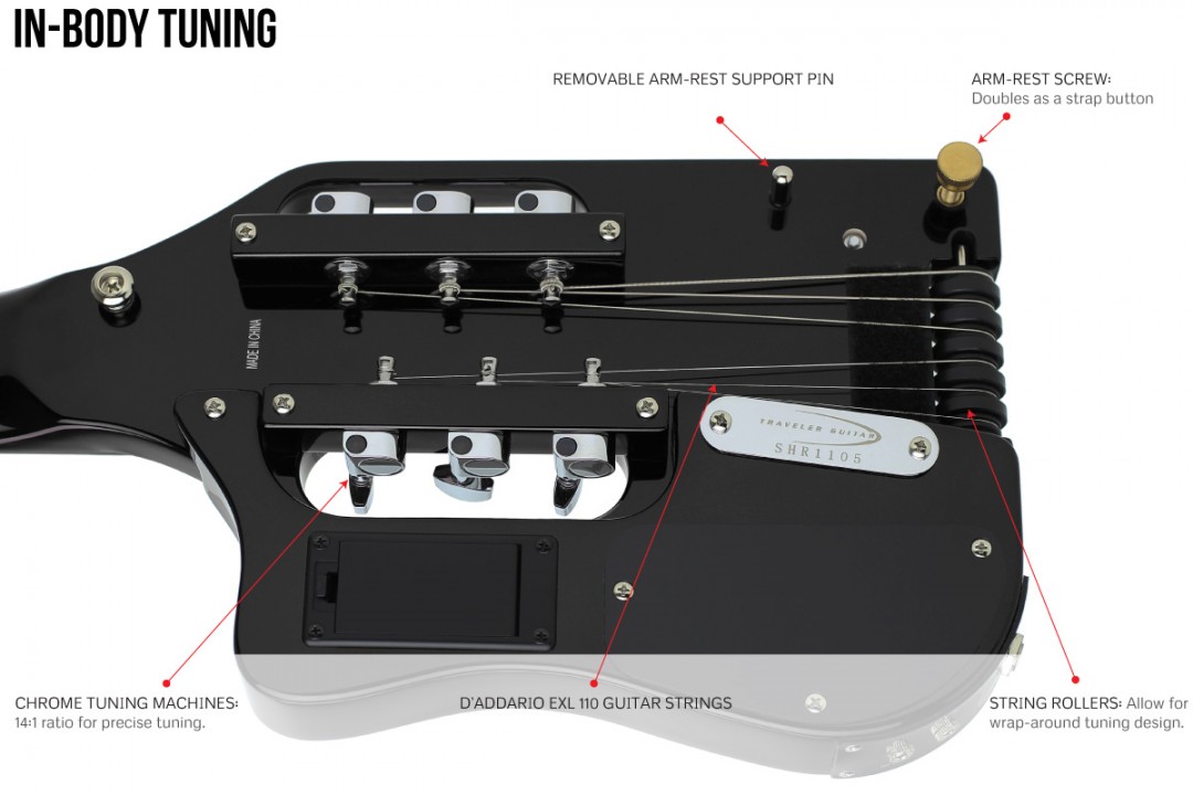 Traveler Guitar Speedster - Black - Guitare Électrique Voyage - Variation 3