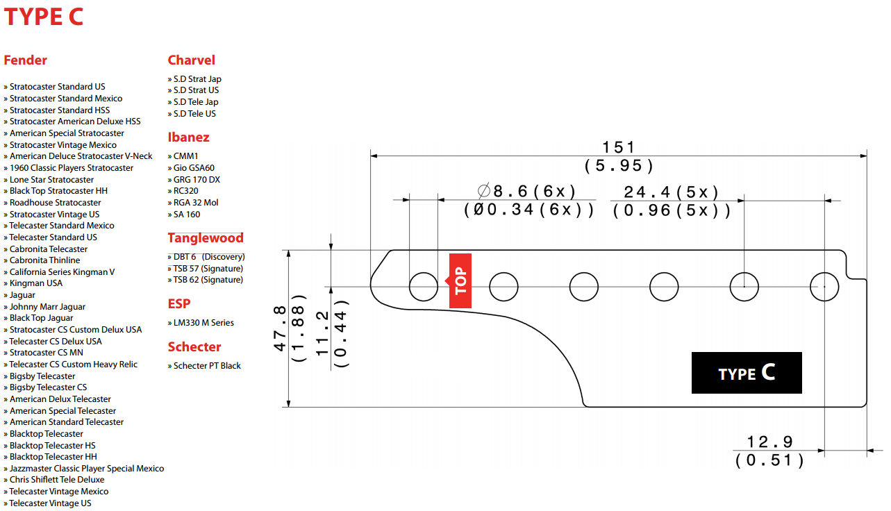 Tronicaltune Guit. Jeu Type C Fender Electrique Contemporary 6x1 Chrome - MÉcanique - Variation 1