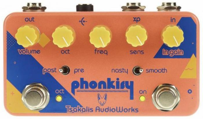Pédale wah / filtre Tsakalis audioworks Phonkify Envelope Filter / Wah / Octaver