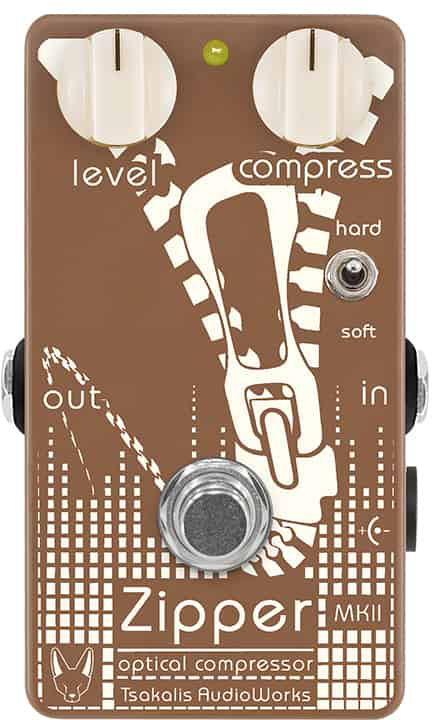 Tsakalis Audioworks Zipper Mkii Optical Compressor - PÉdale Compression / Sustain / Noise Gate - Main picture