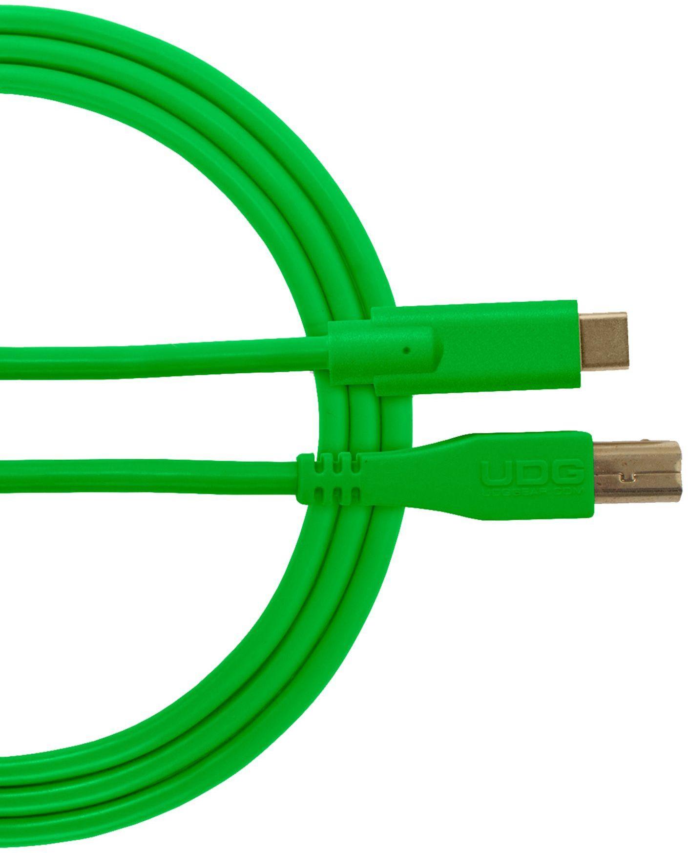 Câble Udg U 96001 GR (Cable USB 2.0 C-B vert droit 1.5M)