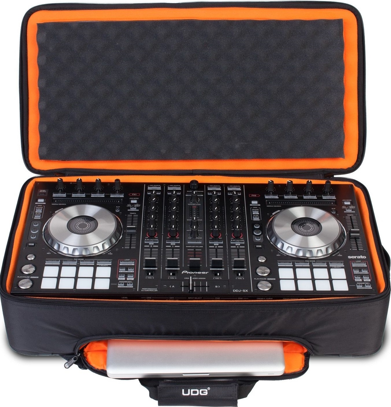 Udg Ultimate Midi Controller Backpack Large Black/orange Inside Mk2 - Sac Transport Trolley Dj - Main picture