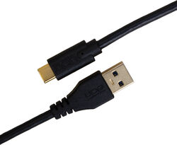 Câble Udg U 98001 BL (USBC - USBA) 1,5m Noir