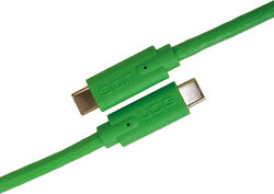 Câble Udg U 99001 GR (USBC - USBC) 1,5m vert