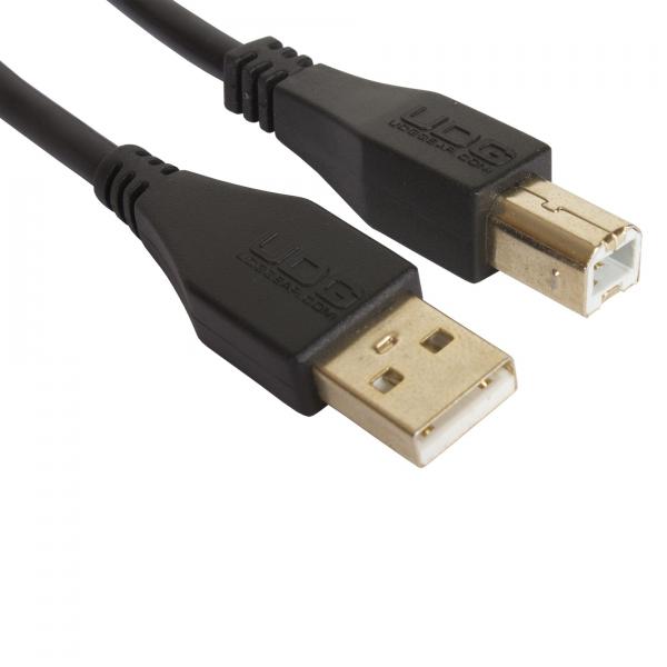 Câble Udg U 95002 bl (cable Usb 2.0 A-B noir droit 2 M)