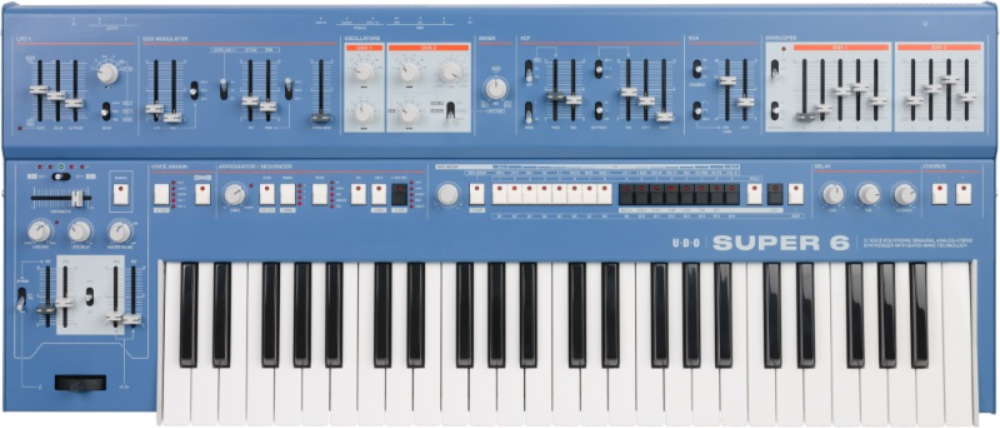 Udo Audio Super 6 Keyboard Blue - SynthÉtiseur - Main picture