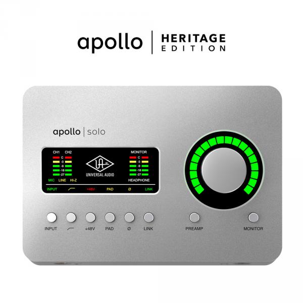 Carte son usb Universal audio Apollo Solo USB Heritage Edition