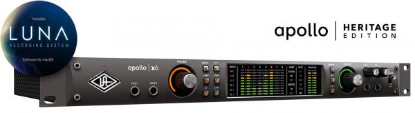 Apollo x6 Heritage Edition Thunderbolt audio interface Universal Apollo x6 Heritage Edition Thunderbolt audio interface Universal
