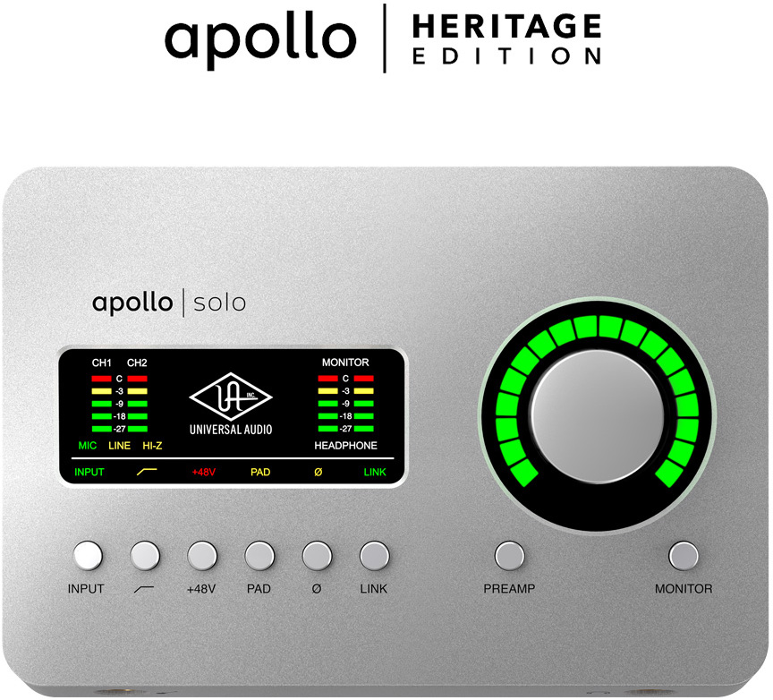Apollo Solo USB Heritage Edition Carte son usb Universal audio