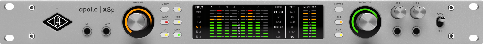 Universal Audio Apollo X8p Studio+ - Carte Son Thunderbolt - Main picture