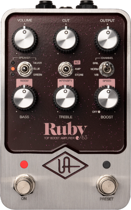 Universal Audio Uafx Ruby '63 Top Boost Amplifier - Simulation ModÉlisation Ampli Guitare - Main picture
