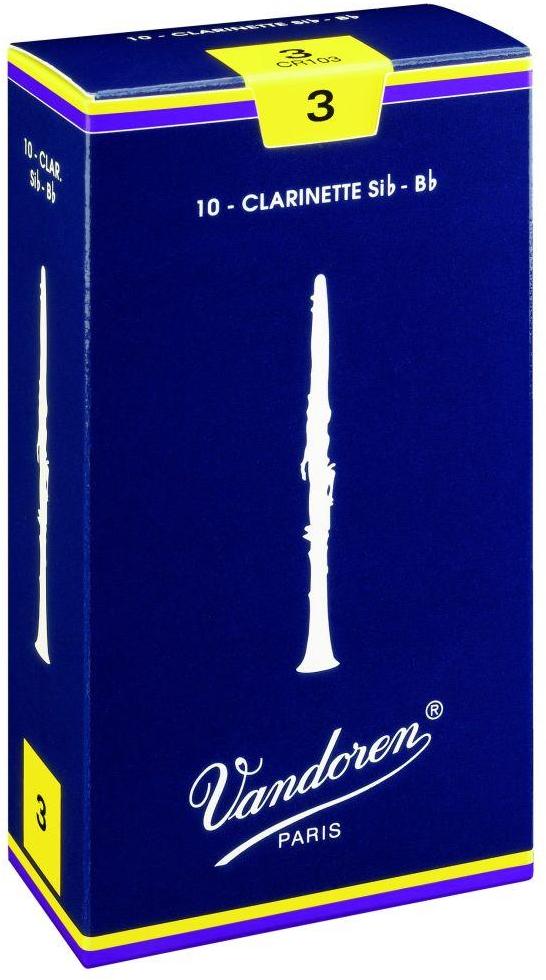 Anche clarinette Vandoren CR103 Clarinette Sib N3 x10